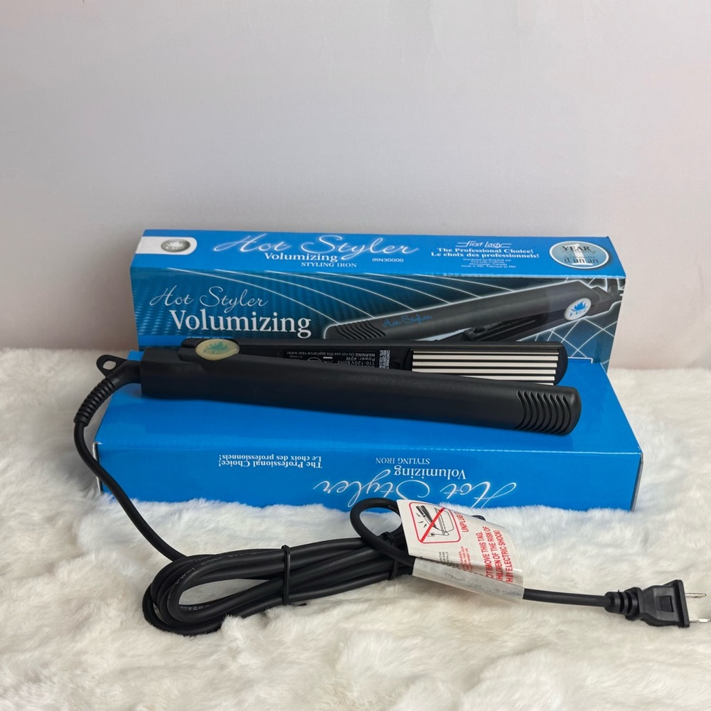 Styling Iron Straightener, by Hot Styler Volumizing Edition with Titanium Plate